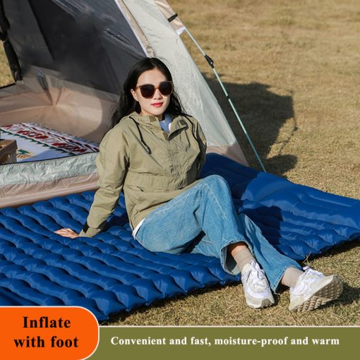 Navy blue TPU double inflatable cushion